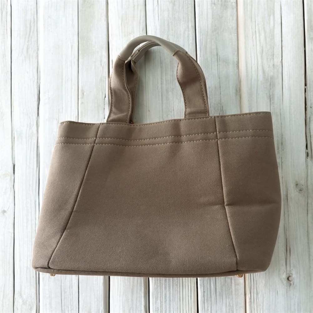 Jill by Jill Stuart ruffle tan tote bag - Picture 3 of 11